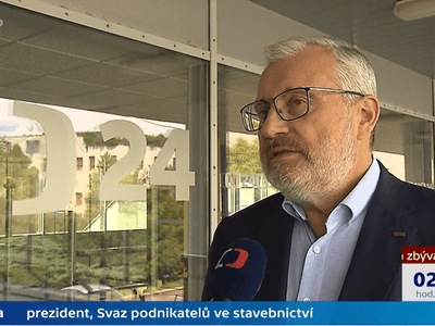 Dubnové výsledky stavebnictví komentoval Jiří Nouza na ČT a ČRo