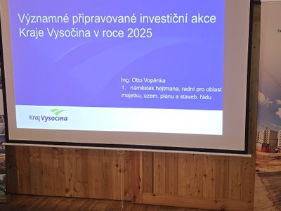 Kraj Vysočina se nebojí investovat 