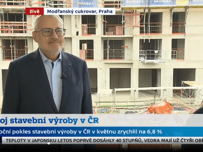 Jiří Nouza okomentoval ČT 24 květnové výsledky stavebnictví
