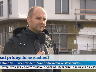 Viceprezident SPS Zdeněk Soudný komentoval výsledky stavebnictví na ČT
