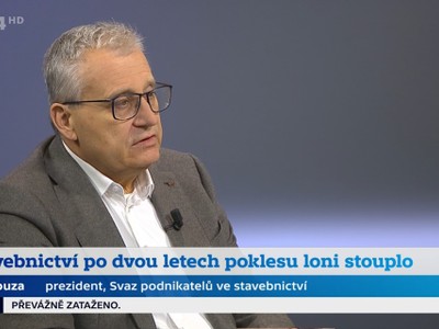 Vyšly celoroční statistiky ČSÚ o stavebnictví: Jak je hodnotí SPS?